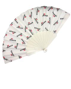 I Love Jesus Hand Fan